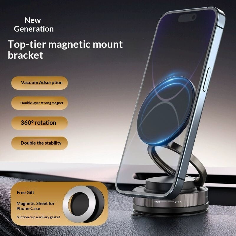Magnetic Car Navigation Phone Holder Vacuum Sucker