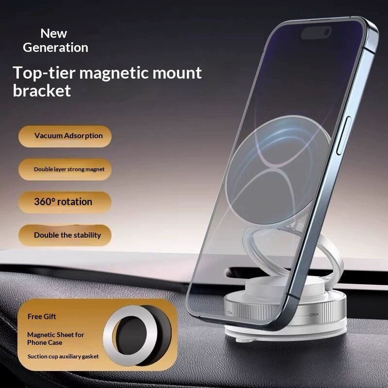 Magnetic Car Navigation Phone Holder Vacuum Sucker