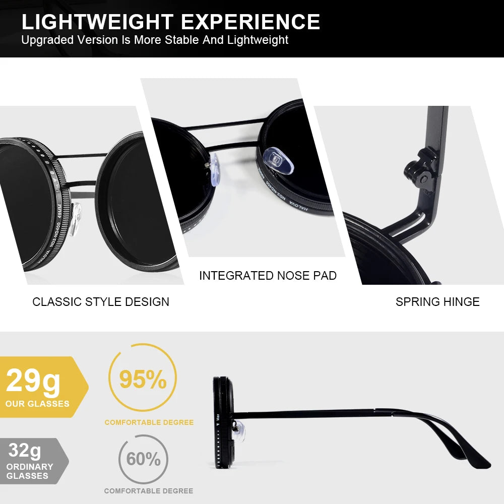 TRIOZ Retro Sunglasses