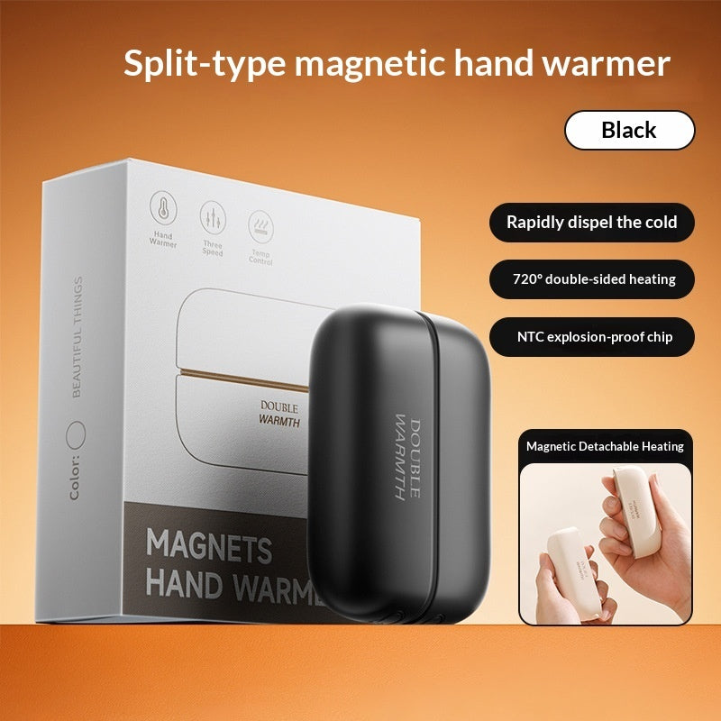 Magnetic Detachable USB Charging Hand Warmer Portable Explosion-proof Heating Pad